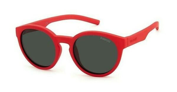 Polaroid Pld 8019/S Yuvarlak Kırmızı Çocuk Güneş Gözlüğü