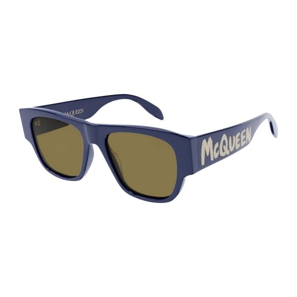 Alexander Mcqueen Am0328s Mavi Kare Erkek Güneş Gözlüğü
