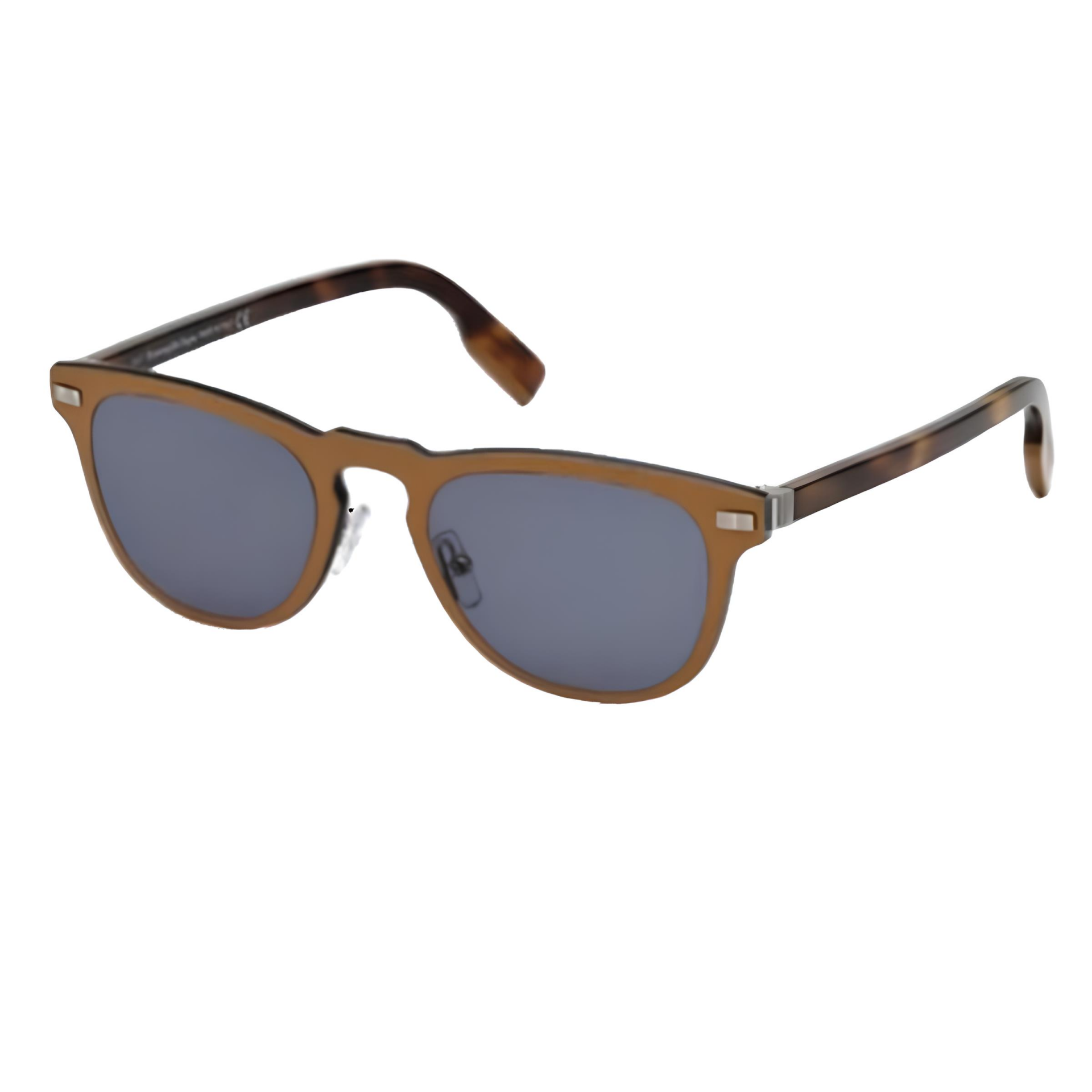 Ermenegildo Zegna EZ 0106 Oval Leopar Erkek Güneş Gözlüğü