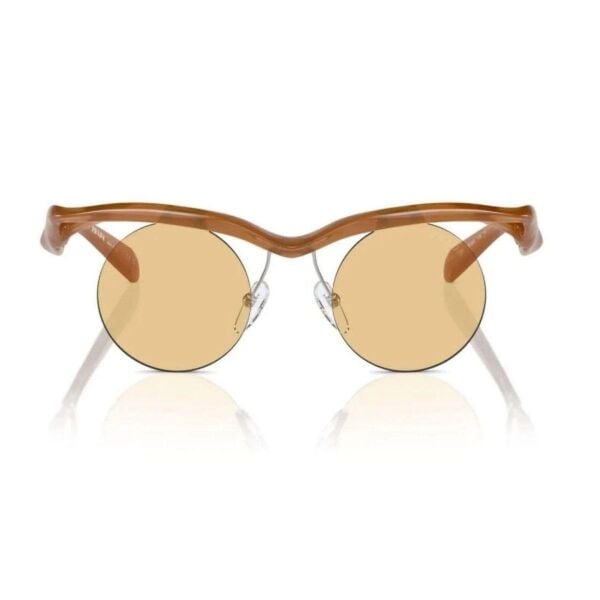Prada A24S Kahverengi Yuvarlak Kadın Güneş Gözlüğü