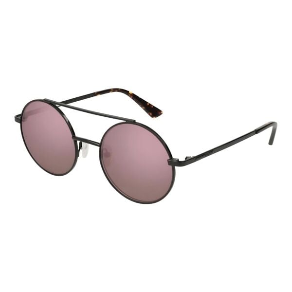 McQueen Mq0138S 001 Siyah Pembe Yuvarlak Güneş Gözlüğü