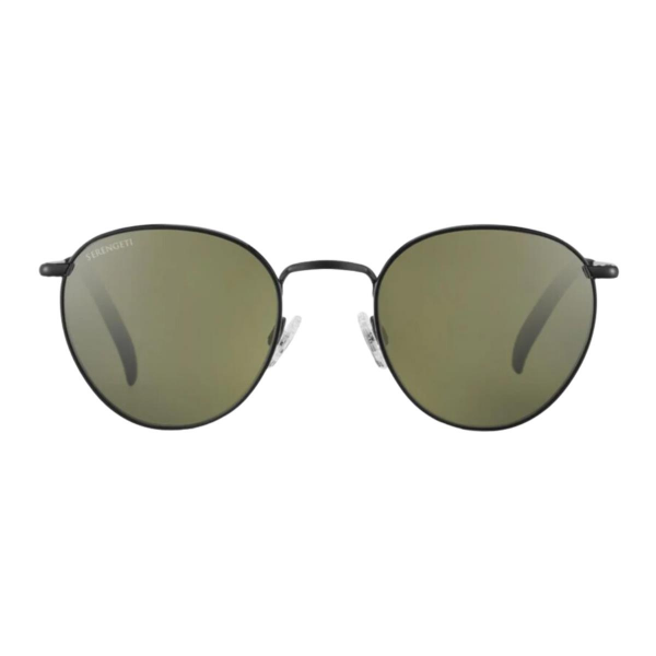 Serengeti Hamel Siyah Yuvarlak Erkek Güneş Gözlüğü
