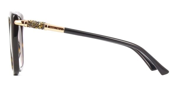 Jimmy Choo Rose/S Leopar Kelebek Kadın Güneş Gözlüğü