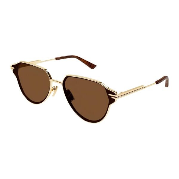 Bottega Veneta Bv 1271S Oval Kahverengi Unisex Güneş Gözlüğü
