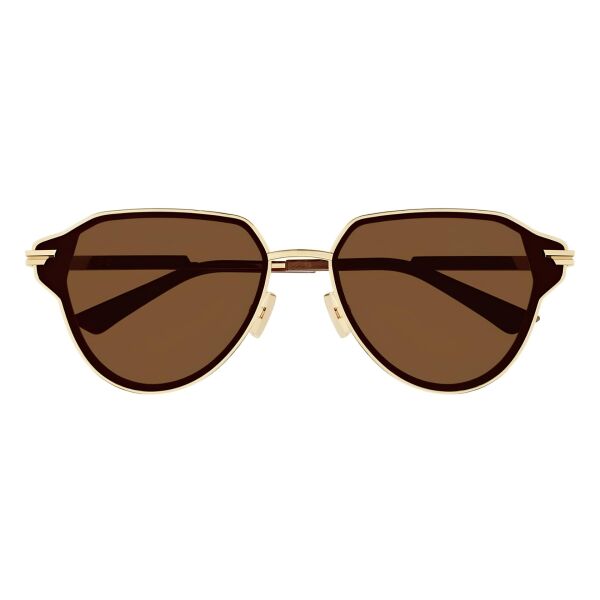 Bottega Veneta Bv 1271S Oval Kahverengi Unisex Güneş Gözlüğü