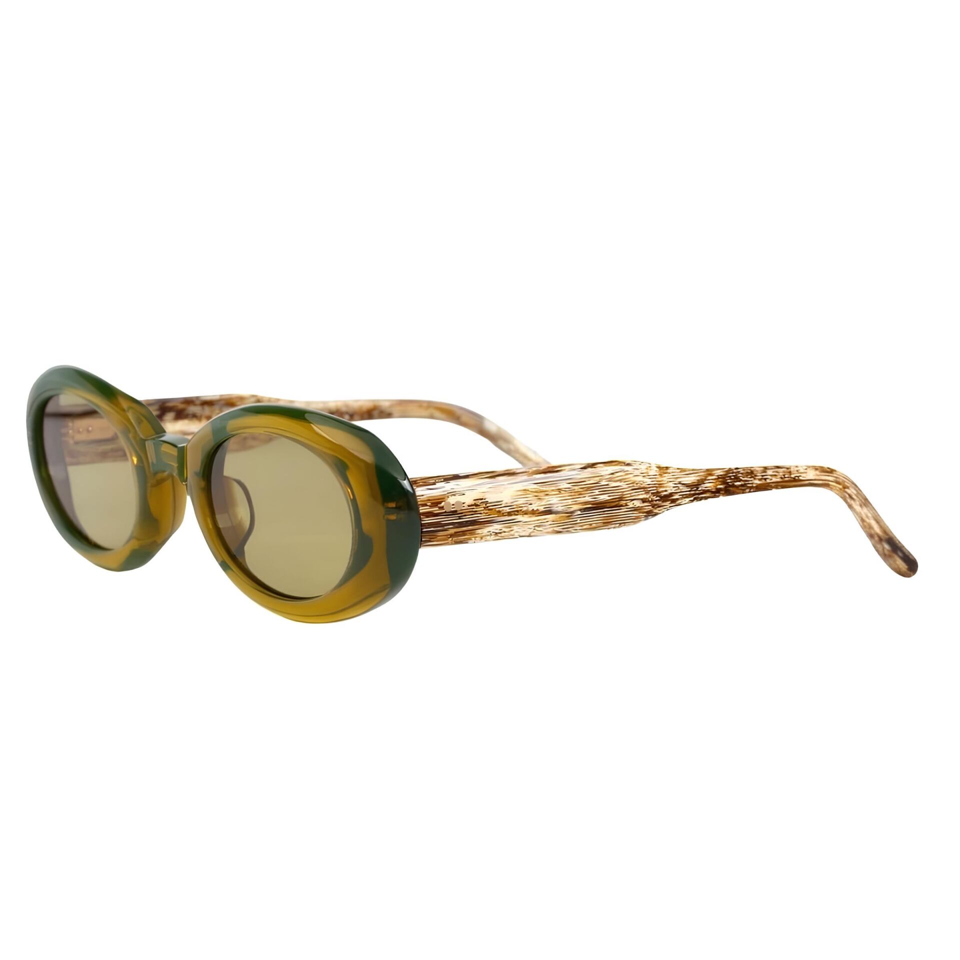 Projekt Produkt Fs3 Zeytin Yeşili Yuvarlak Kadın Güneş Gözlüğü