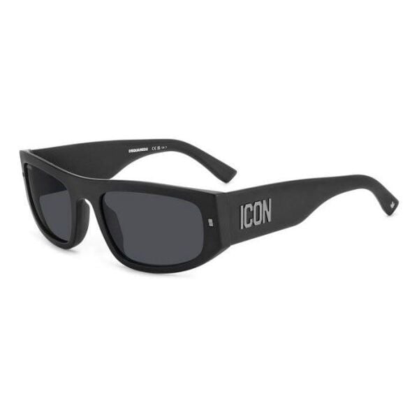 Dsquared2 Icon 0016/S Oval Siyah Unisex Güneş Gözlüğü