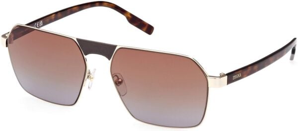 Ermenegildo Zegna Ez 0210 Leopar Metal Erkek Güneş Gözlüğü