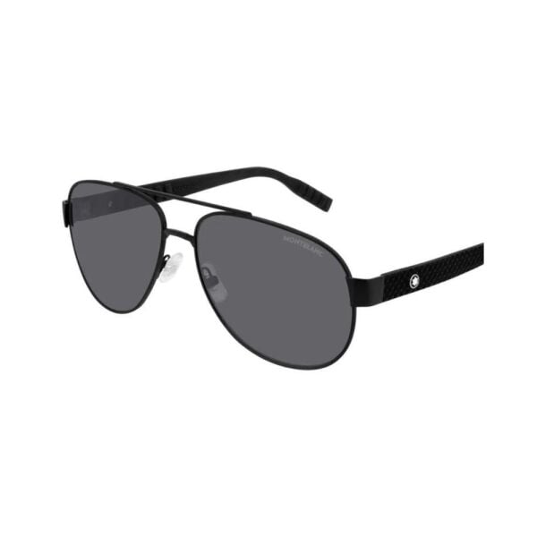 Mont Blanc Mb0064S Siyah Pilot Erkek Güneş Gözlüğü