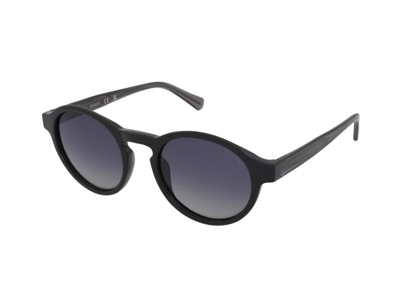 Guess Gu00049 Yuvarlak Siyah Erkek Güneş Gözlüğü