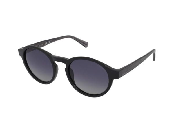 Guess Gu00049 Yuvarlak Siyah Erkek Güneş Gözlüğü