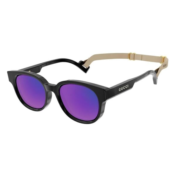 Gucci Gg1237s Yuvarlak Siyah Erkek Güneş Gözlüğü