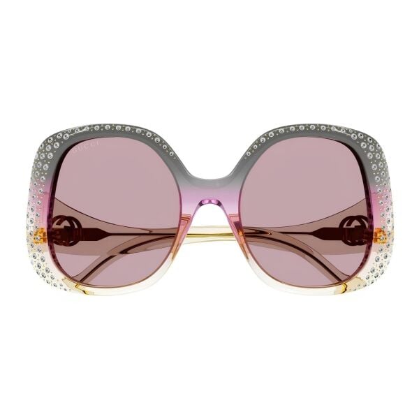 Gucci Gözlük Gg1235s Gold Taşlı Şeffaf Kadın Güneş Gözlüğü