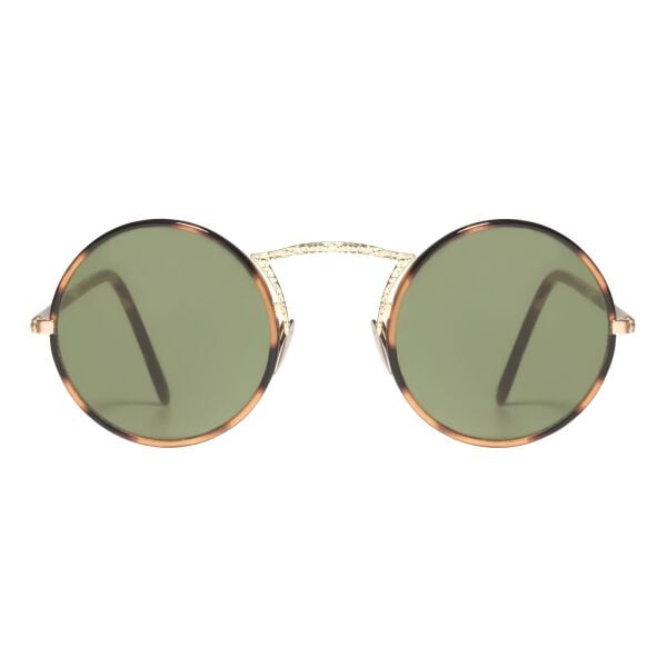 L.G.R Monastir Havana Tartarugato Green Vintage Unisex Güneş Gözlüğü