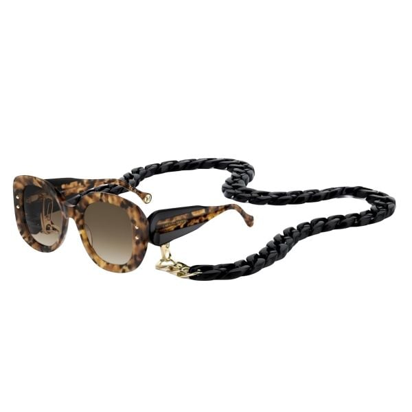 Carolina Herrera Her 0254/S Oval Leopar Kadın Güneş Gözlüğü