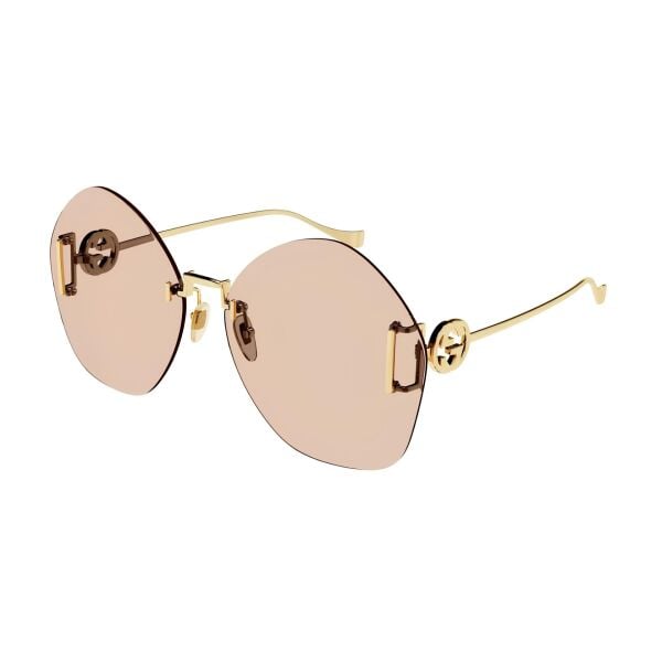 Gucci Gg1203s Metal Yuvarlak Kadın Güneş Gözlüğü