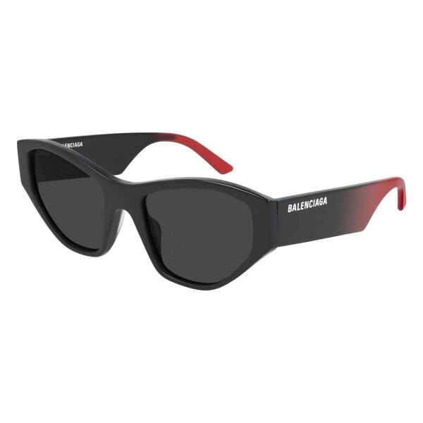 Balenciaga Bb0097S Siyah Kırmızı Cat Eye Kadın Güneş Gözlüğü