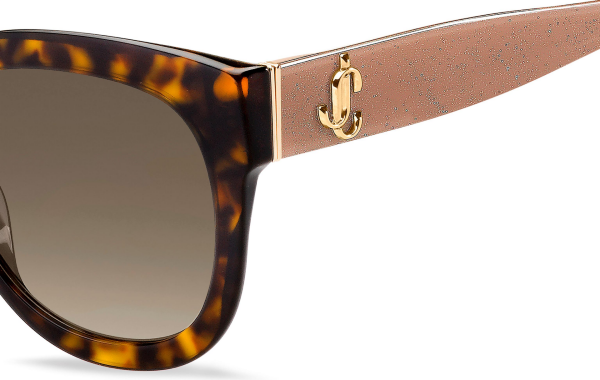 Jimmy Choo Jill/G/S ONSHA Leopar Desenli Kelebek Kadın Güneş Gözlüğü