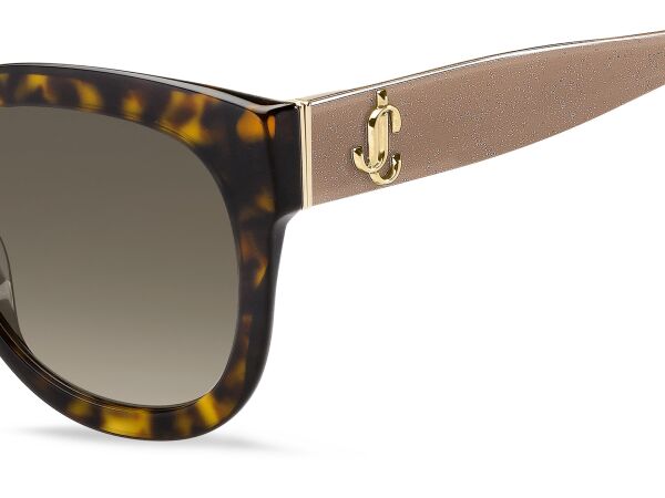 Jimmy Choo Jill/G/S ONSHA Leopar Desenli Kelebek Kadın Güneş Gözlüğü