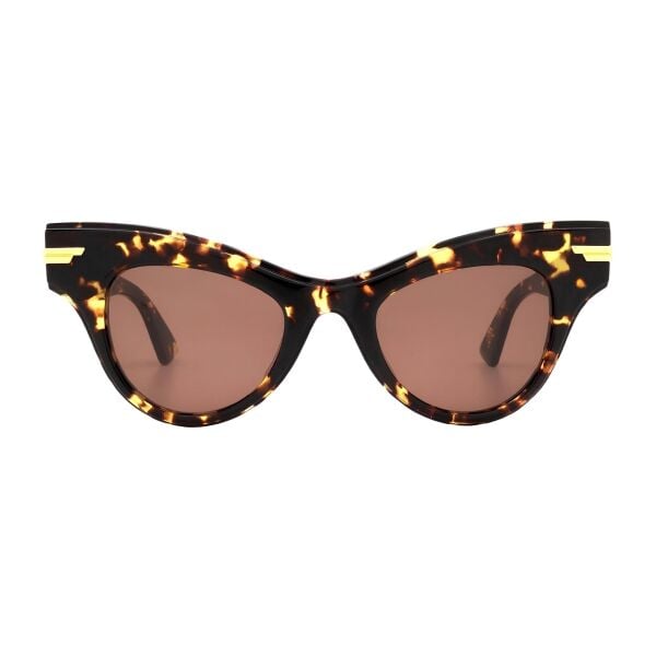 Bottega Veneta Kelebek Leopar Desenli Kadın Güneş Gözlüğü