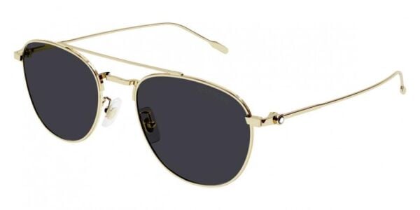 Mont Blanc Mb0211s Metal Yuvarlak Erkek Güneş Gözlüğü