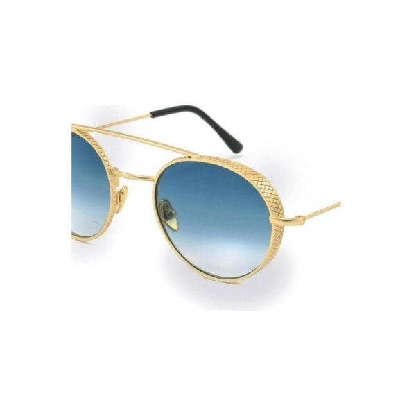 L.G.R Amba Gold Gold Yuvarlak Unisex Güneş Gözlüğü