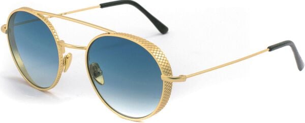 L.G.R Amba 02 Gold Yuvarlak Unisex Güneş Gözlüğü