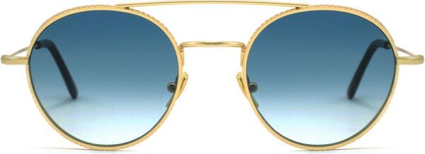 L.G.R Amba 02 Gold Yuvarlak Unisex Güneş Gözlüğü