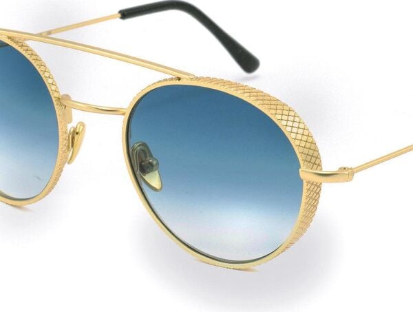 L.G.R Amba 02 Gold Yuvarlak Unisex Güneş Gözlüğü