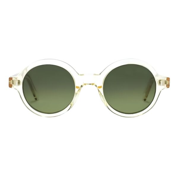 L.G.R Reunion Bold Şeffaf Yuvarlak Unisex Güneş Gözlüğü