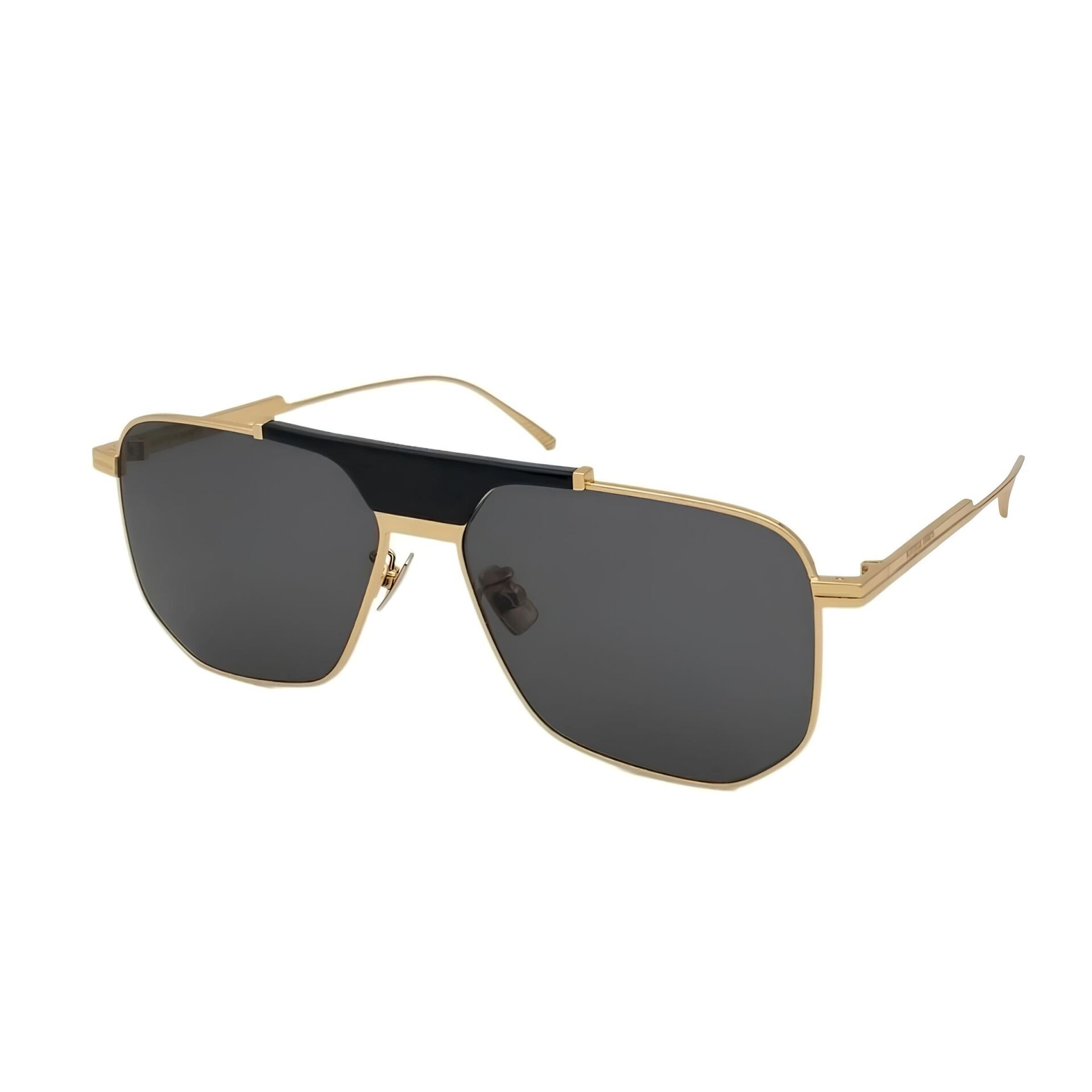 Bottega Veneta Bv1036S 001 Gold Siyah Pilot Unisex Güneş Gözlüğü