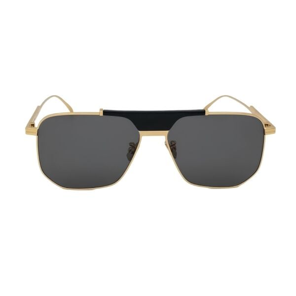 Bottega Veneta Bv1036S 001 Gold Siyah Pilot Unisex Güneş Gözlüğü