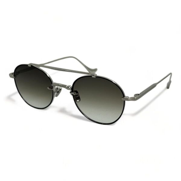 Eque.M Egoistic Sunday Yuvarlak Siyah Titanyum Unisex Güneş Gözlüğü