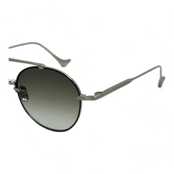 Eque.M Egoistic Sunday Yuvarlak Siyah Titanyum Unisex Güneş Gözlüğü