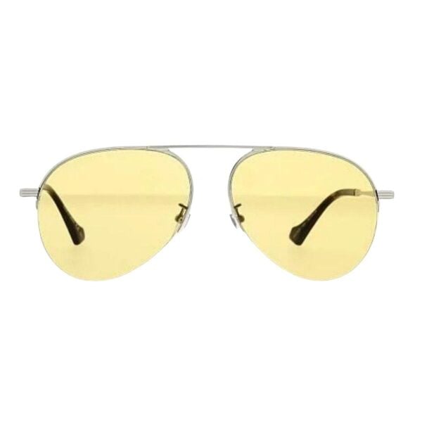 Gucci Gözlük Gg0742s Silver Damla Pilot Unisex Güneş Gözlüğü