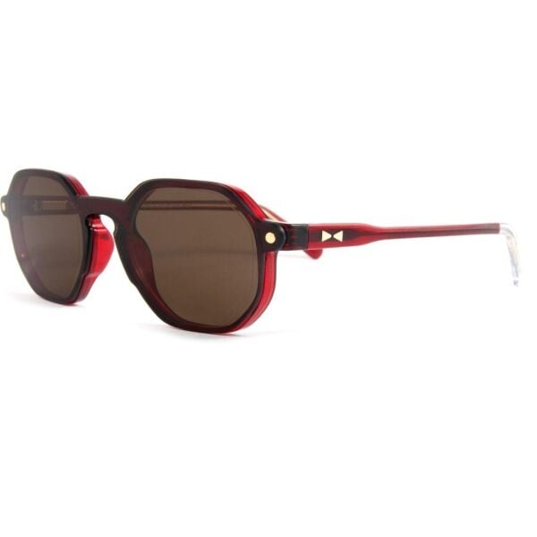 Snob Vot Snv164 Yuvarlak Kırmızı Unisex Güneş Gözlüğü