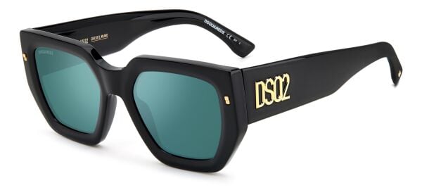 Dsquared2 D2 0031/S Siyah Geometrik Kemik Kadın Güneş Gözlüğü