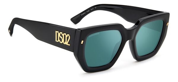 Dsquared2 D2 0031/S Siyah Geometrik Kemik Kadın Güneş Gözlüğü