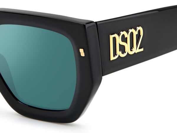 Dsquared2 D2 0031/S Siyah Geometrik Kemik Kadın Güneş Gözlüğü