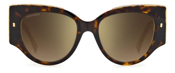 Dsquared2 D2 0032/S Leopar Cat Eye Kemik Kadın Güneş Gözlüğü