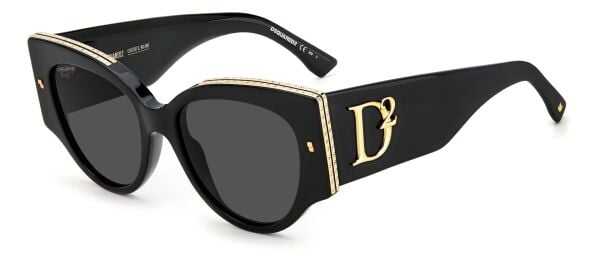 Dsquared2 D2 0032/S Siyah Cat Eye Oval Kadın Güneş Gözlüğü