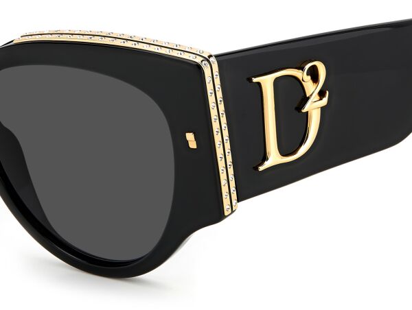 Dsquared2 D2 0032/S Siyah Cat Eye Oval Kadın Güneş Gözlüğü