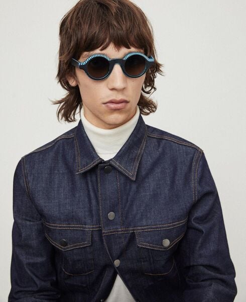 Etnia Barcelona Einstein Mavi Yuvarlak Erkek Güneş Gözlüğü