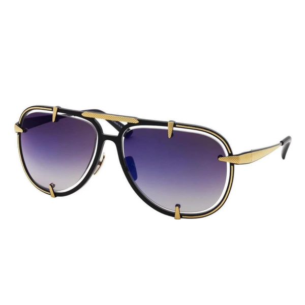 Eque.M Cheetah MBG Gold Oval Titanyum Unisex Güneş Gözlüğü