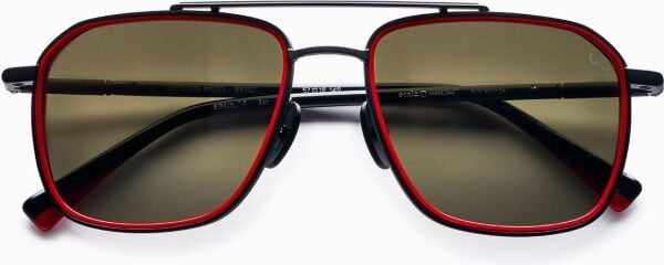 Etnia Barcelona Munger Moss Siyah Kırmızı Kare Erkek Güneş Gözlüğü