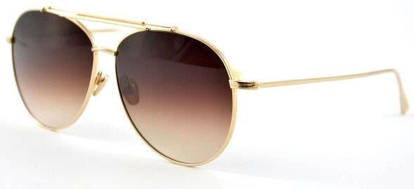 Eque.M Pilot Bottle Zero SLG-M Gold Oval Titanyum Unisex Güneş Gözlüğü