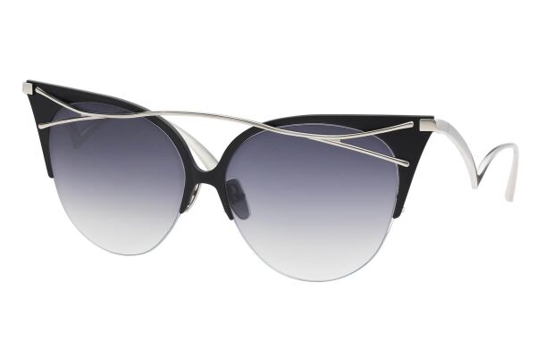 Eque.M Twiggy MBS Silver Siyah Cat Eye Kadın Güneş Gözlüğü