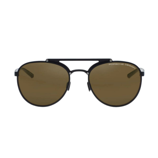 Porsche Design P8972 Yuvarlak Siyah Erkek Güneş Gözlüğü