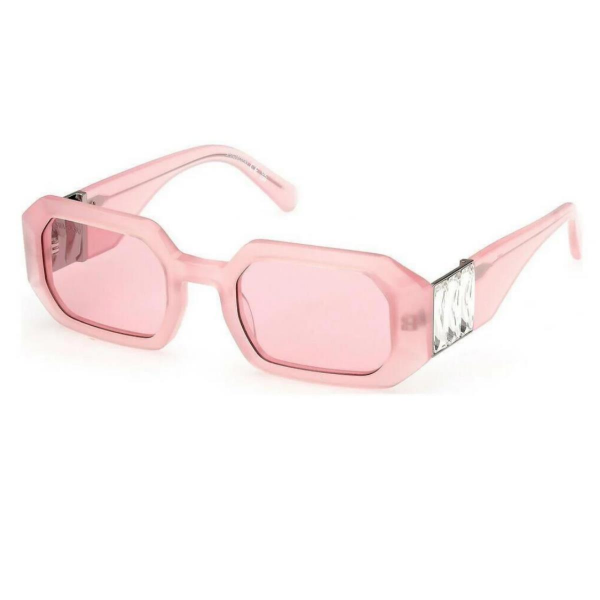 Swarovski SK 0387 Şeffaf Pembe Kadın Güneş Gözlüğü