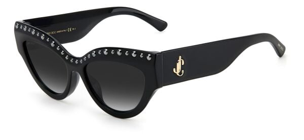 Jimmy Choo Sonja/G/N/S Siyah Taşlı Cat Eye Kadın Güneş Gözlüğü